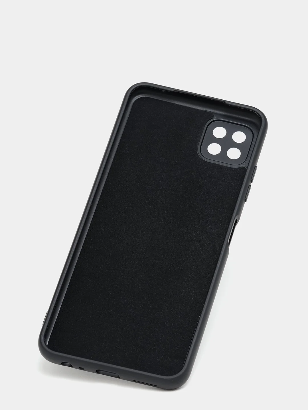 Черный чехол для Samsung Galaxy A22s, силиконовый