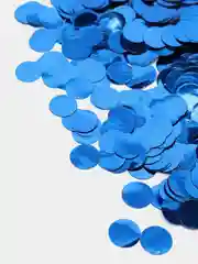 Синий конфетти круглой формы металик