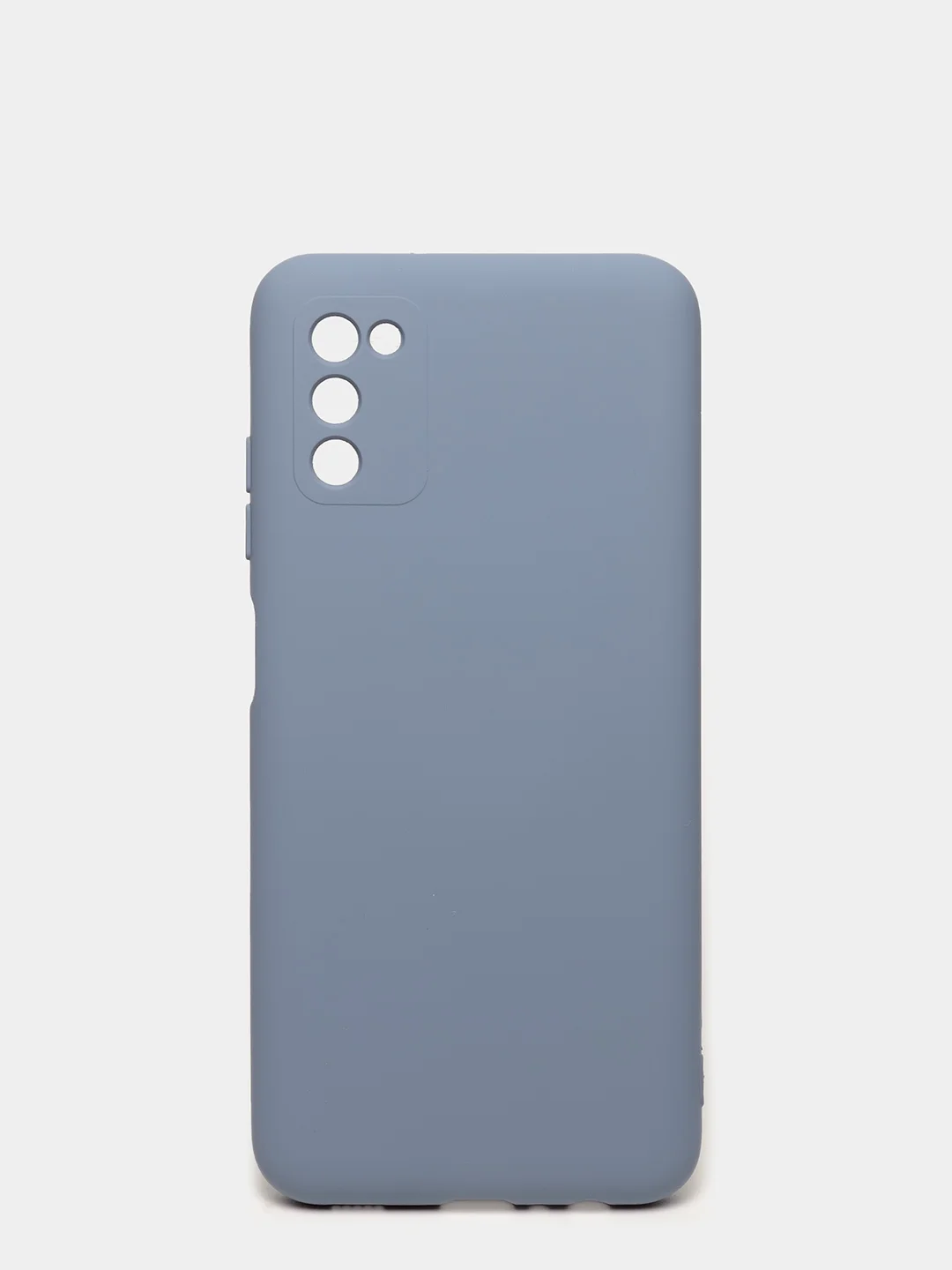 Серый чехол Samsung Galaxy A03s силиконовый