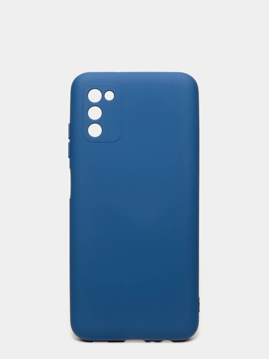 Темно-синий чехол Samsung Galaxy A03s силиконовый