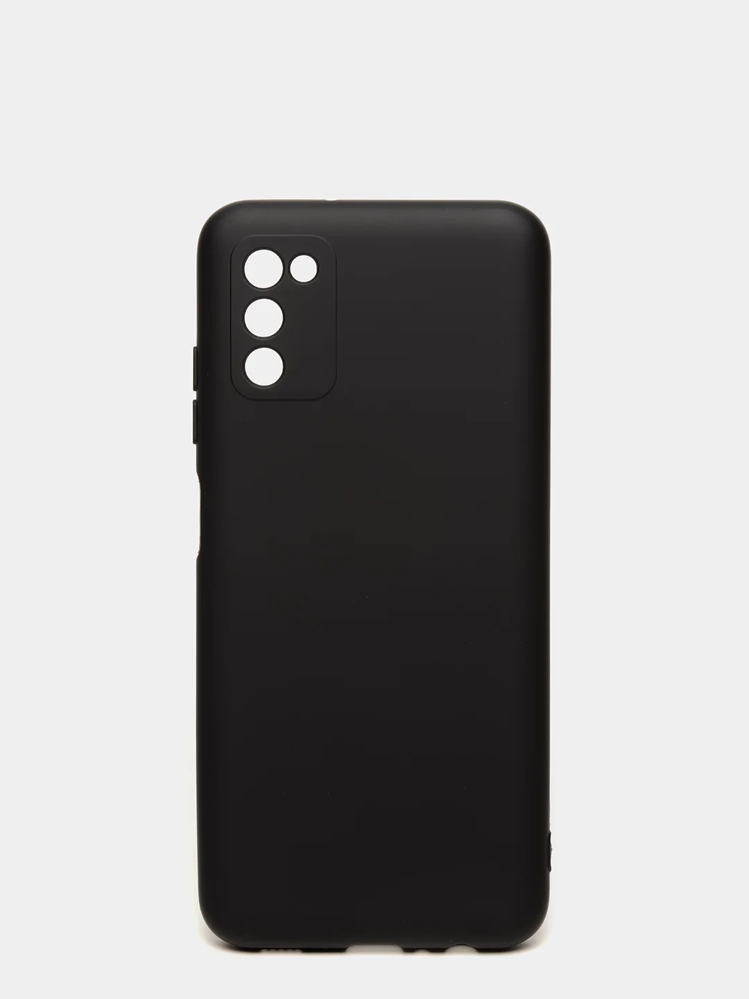 Черный чехол Samsung Galaxy A03s силиконовый