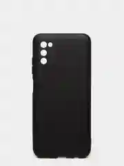 Черный чехол Samsung Galaxy A03s силиконовый