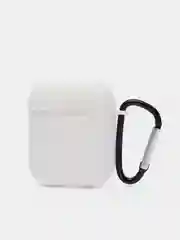 Белый силиконовый чехол для беспроводных наушников AirPods 1, AirPods 2