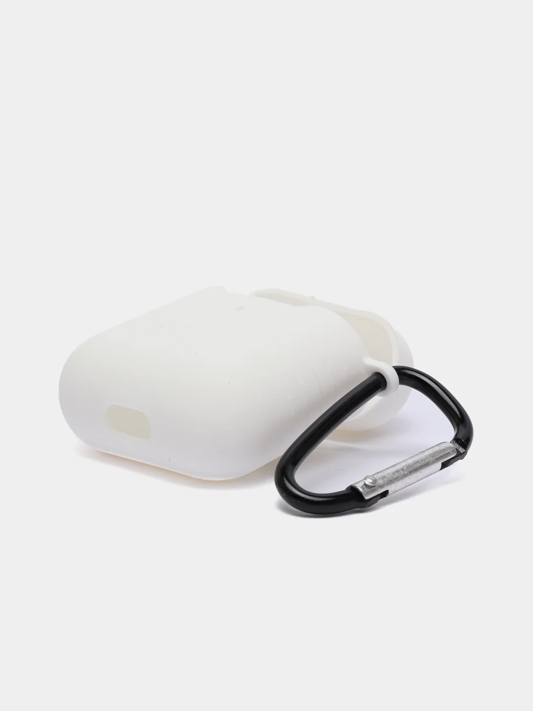 Белый силиконовый чехол для беспроводных наушников AirPods 1, AirPods 2