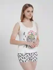Пижама с шортами женская, Домашний комплект, шорты и майка