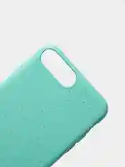 Бирюзовый чехол для iPhone "ECO" биоразлагаемый, 6/6s 7/8 Plus 11 XS max XR 12 Pro mini 13 Pro Max
