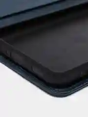 Темно-синий кожаный PU чехол книжка Samsung Galaxy A12 / M12 , Самсунг Галакси А12/ М12