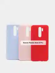 Голубой чехол силиконовый для Xiaomi Redmi 9T Note 7 8 10 Pro Max 10S