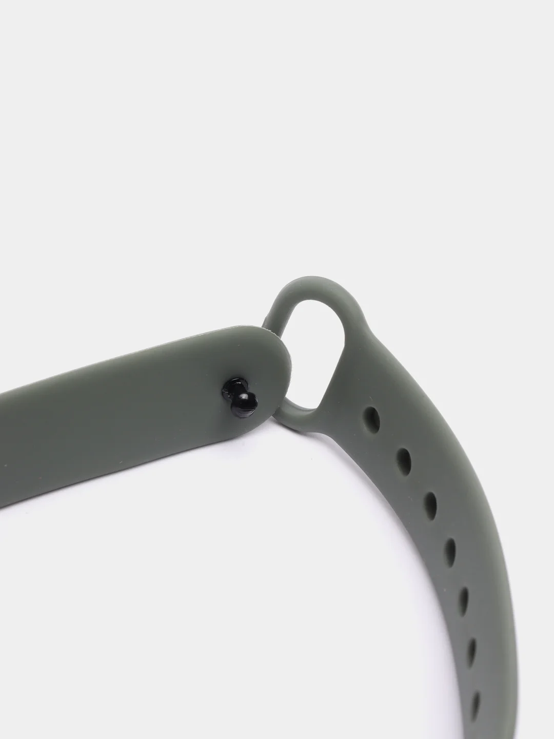 Зелёный хаки силиконовый ремешок на Xiaomi Mi Band 2