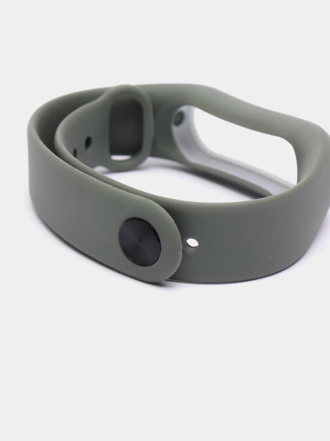 Зелёный хаки силиконовый ремешок на Xiaomi Mi Band 2