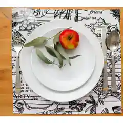Набор салфеток для сервировки стола "Sonnet", 40*40, 6 штук, рогожка, Версаль белый