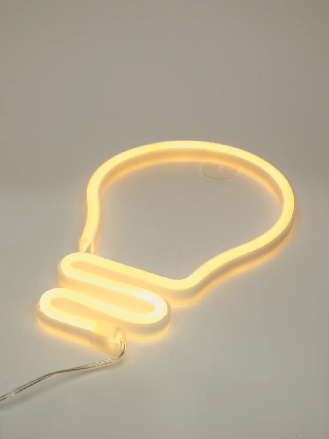 Бежевый меланж неоновый светильник-ночник светодиодный LED