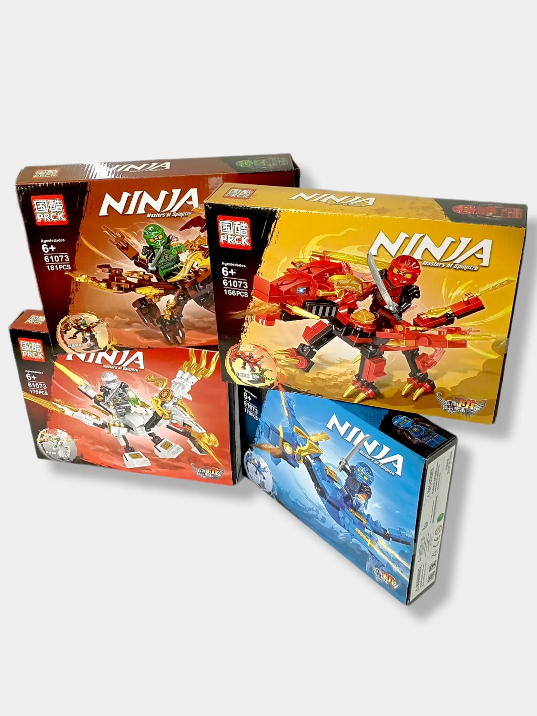 Конструктор Ninja Ниндзя Свирепый Дракон, 4в1, 156-181 деталь