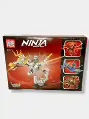 Розовый конструктор Ninja Ниндзя Свирепый Дракон, 4в1, 156-181 деталь