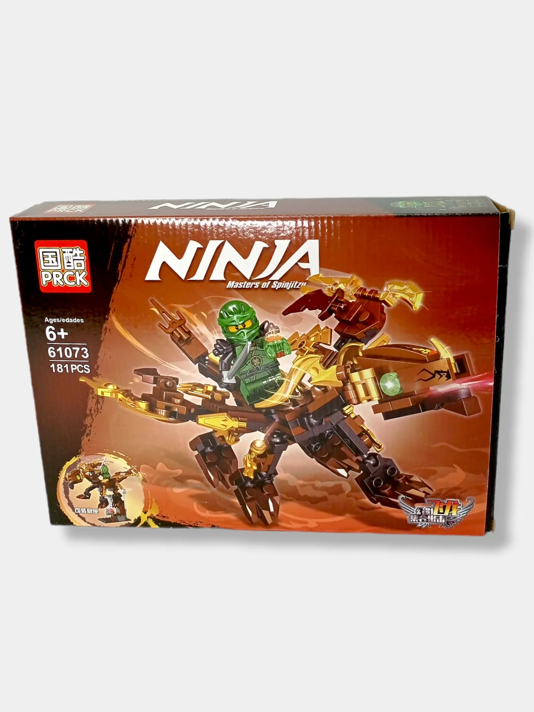 Черный конструктор Ninja Ниндзя Свирепый Дракон, 4в1, 156-181 деталь