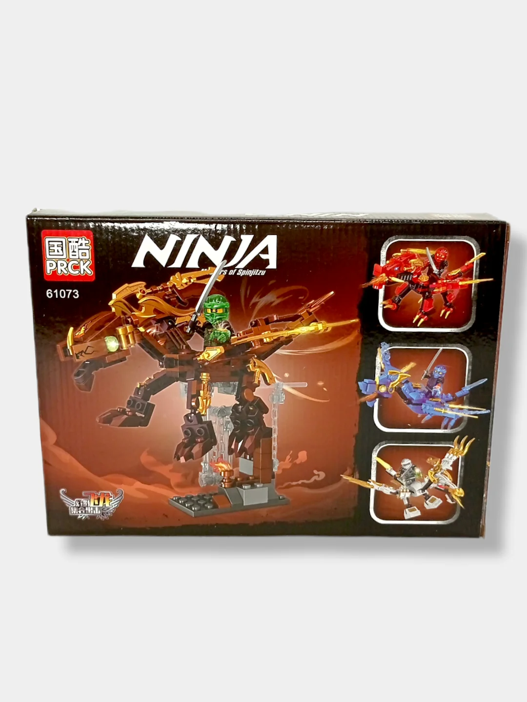 Черный конструктор Ninja Ниндзя Свирепый Дракон, 4в1, 156-181 деталь