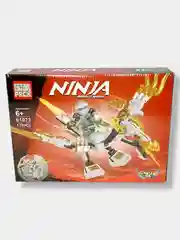 Розовый конструктор Ninja Ниндзя Свирепый Дракон, 4в1, 156-181 деталь
