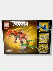 Желтый конструктор Ninja Ниндзя Свирепый Дракон, 4в1, 156-181 деталь