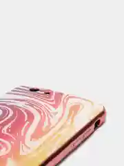 Оранжевый чехол iPhone 6/6s пластиковый абстракция