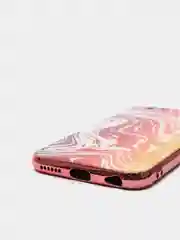 Оранжевый чехол iPhone 6/6s пластиковый абстракция