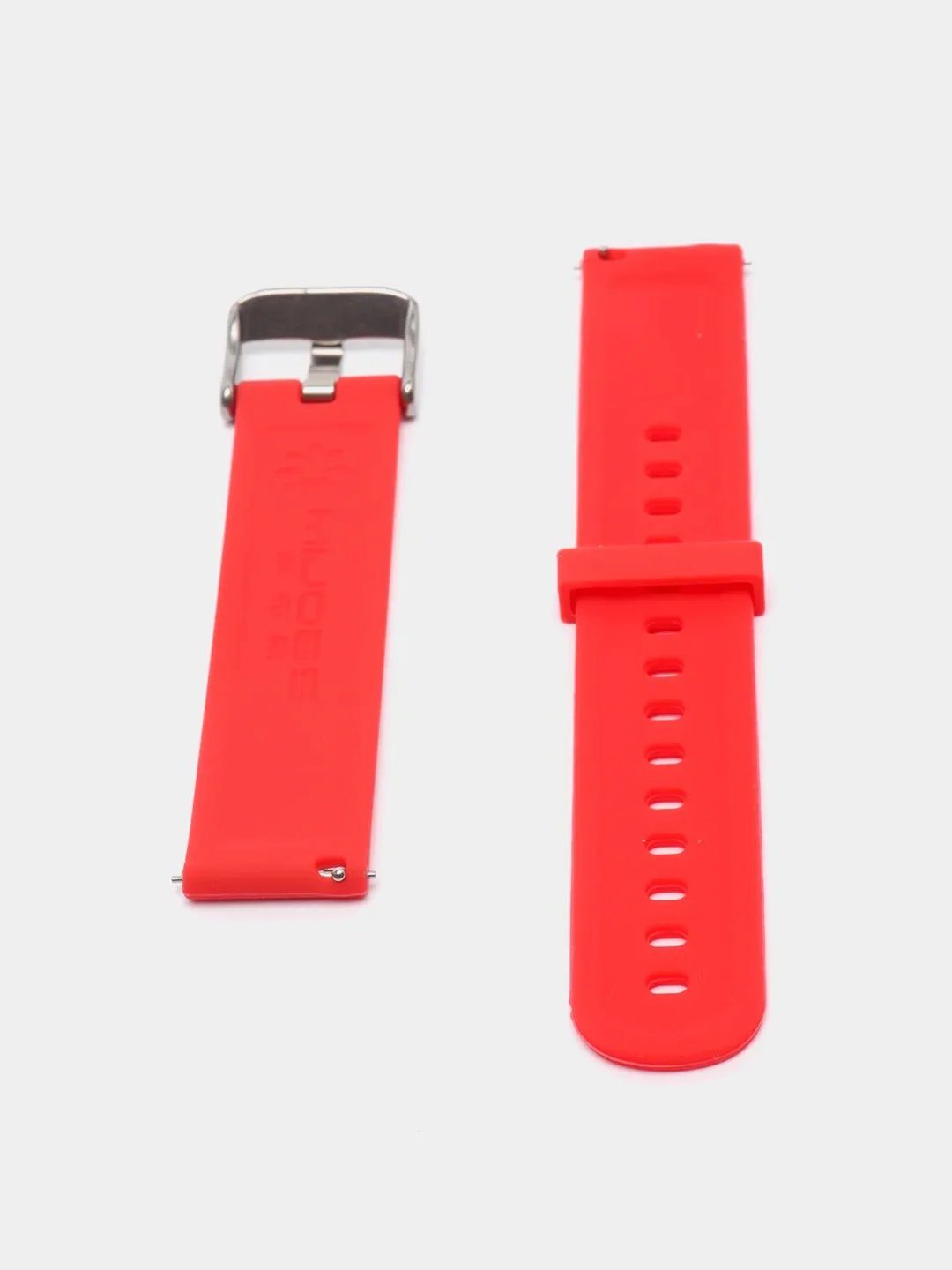 Красный ремешок для Xiaomi Amazfit Bip GTR 42 мм / GTS / Samsung Gear S2 силиконовый сяоми самсунг