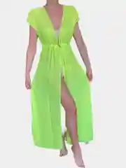 Салатовый платье пляжное