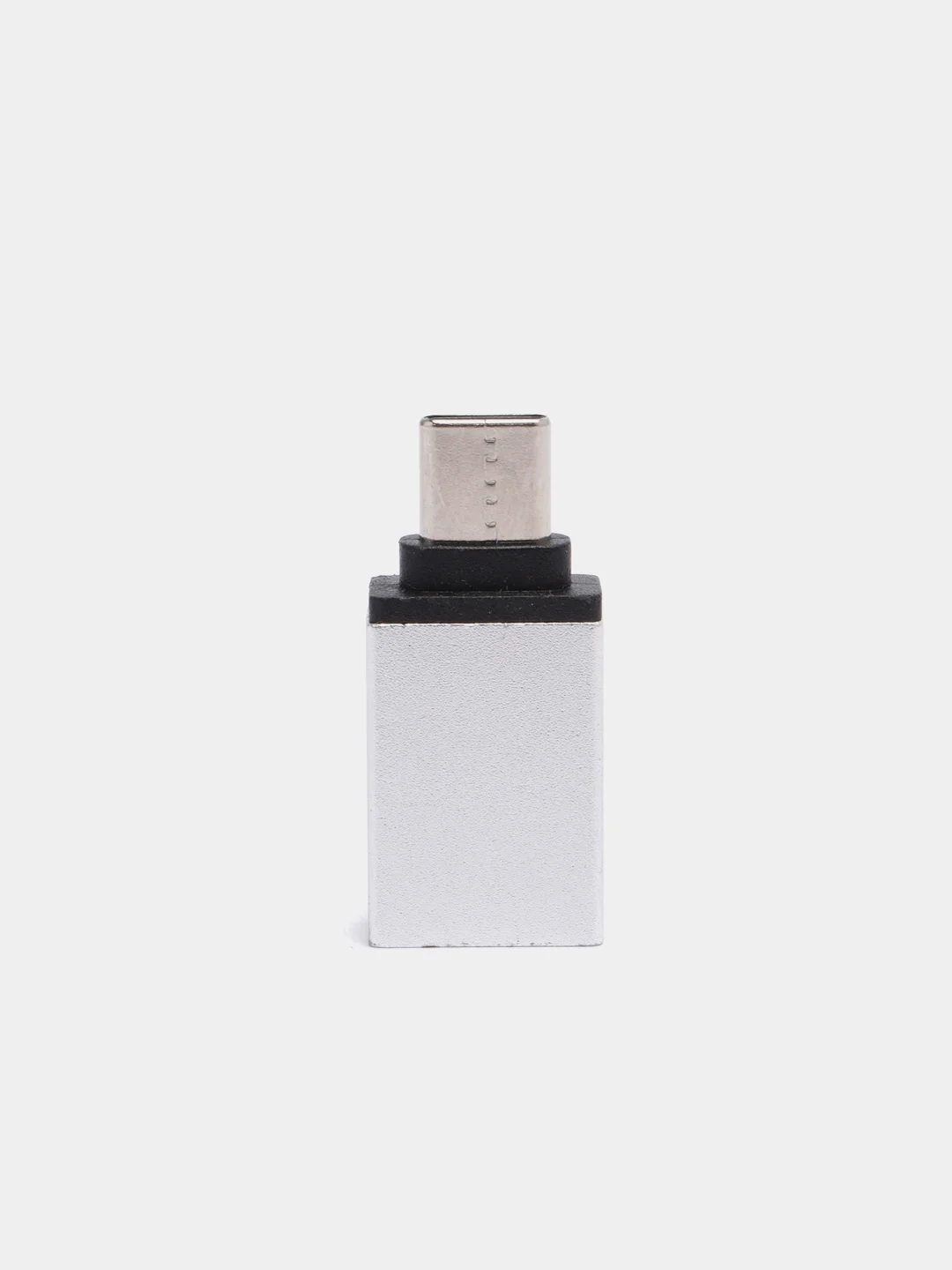 Серебряный otg переходник Type-C на USB (ОТГ)