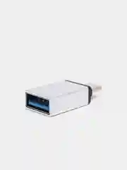 Серебряный otg переходник Type-C на USB (ОТГ)