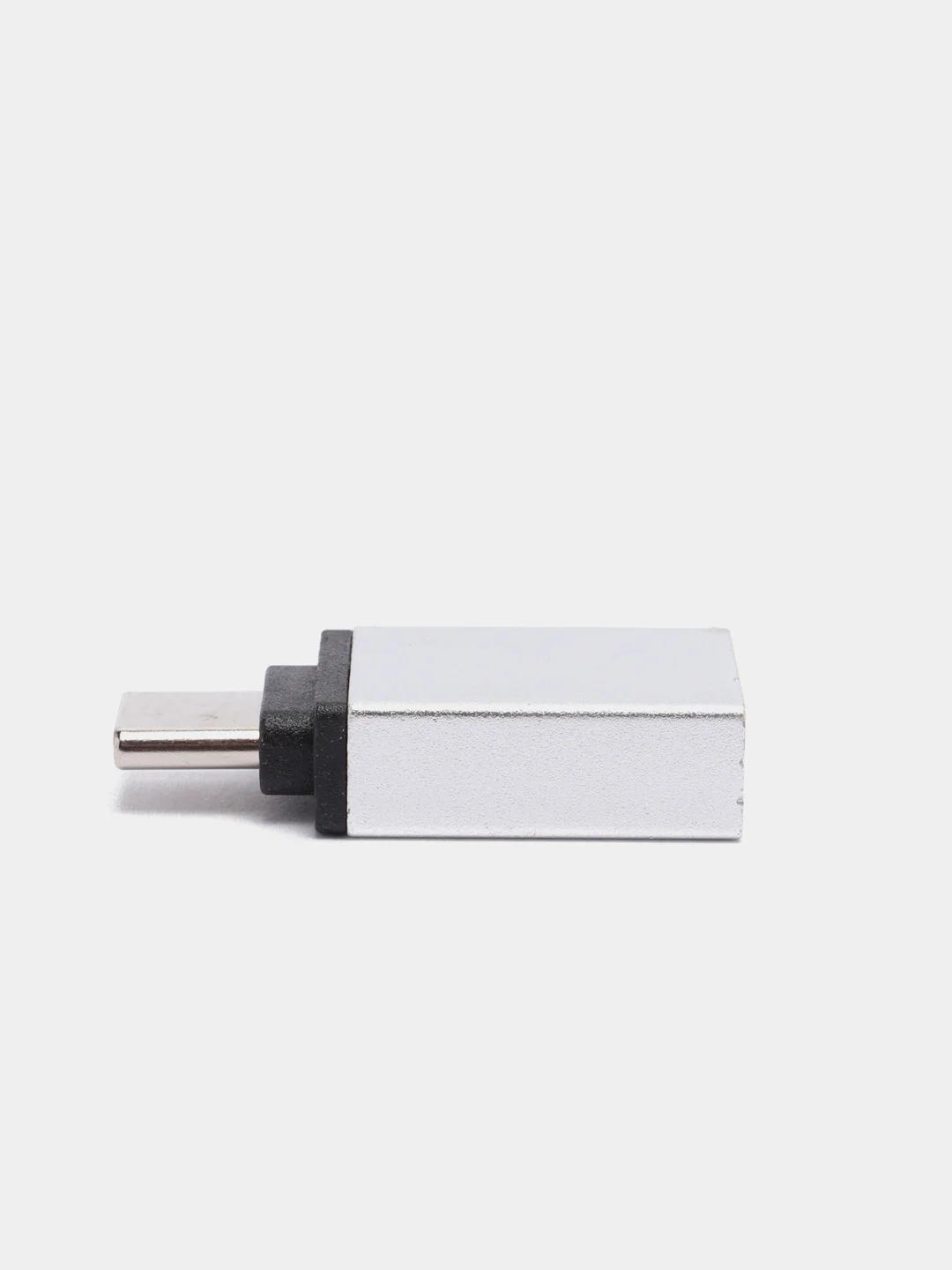 Серебряный otg переходник Type-C на USB (ОТГ)