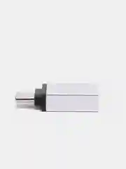 Серебряный otg переходник Type-C на USB (ОТГ)