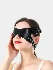 Сексуальная маска-повязка на глаза кожаная