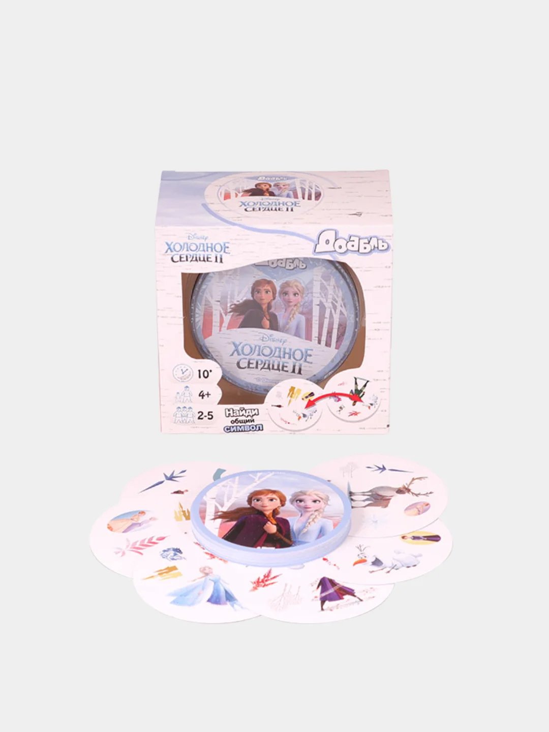 Настольная игра Доббль. Холодное сердце (Дабл, Дубль, Spot it, Dobble)