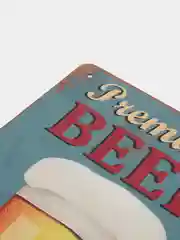 Бирюзовый винтажные жестяные таблички "Beer"