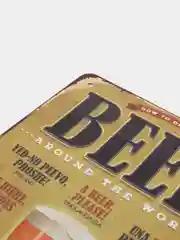 Золотистый хаки винтажные жестяные таблички "Beer"