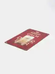 Горчичный винтажные жестяные таблички "Beer"