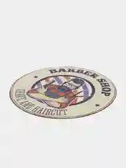 Алый винтажные жестяные таблички "Барбершоп"