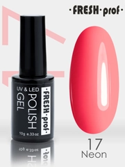 Гель-лак для ногтей Fresh Prof Neon 17, 10g, неоновый розовый