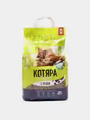 Комкующийся наполнитель "Котяра" с активированным углем, 20 л (8,4 кг)