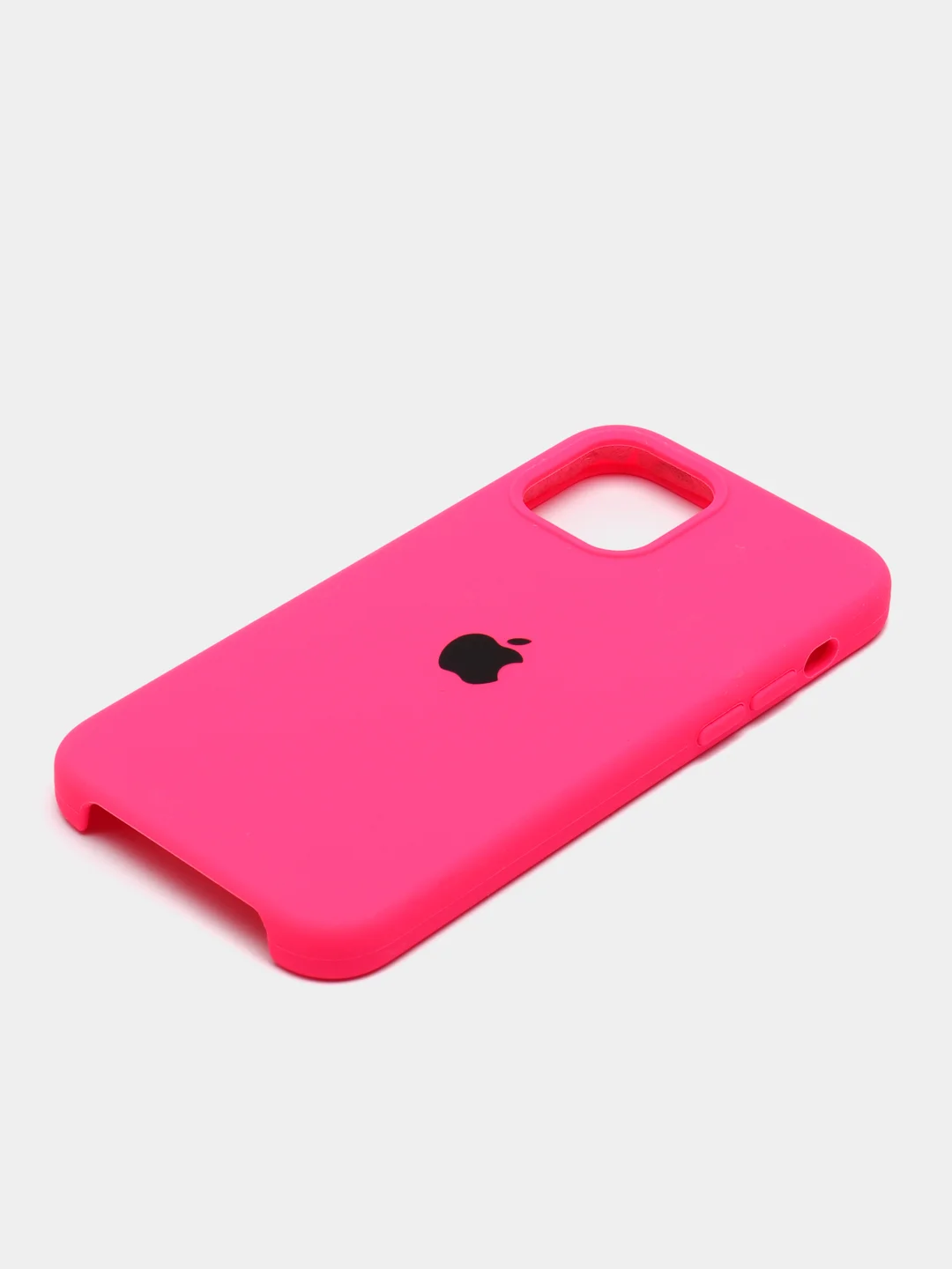 Розовый чехол силиконовый на iPhone 12 / 12 Pro