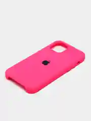 Розовый чехол силиконовый на iPhone 12 / 12 Pro