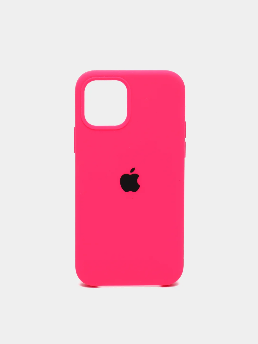 Розовый чехол силиконовый на iPhone 12 / 12 Pro