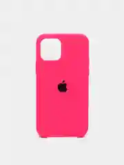Розовый чехол силиконовый на iPhone 12 / 12 Pro