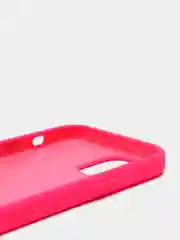 Розовый чехол силиконовый на iPhone 12 / 12 Pro