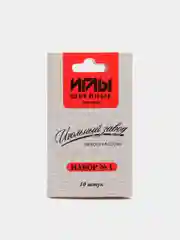 Красный набор игл швейных, ручных, 10 штук