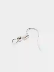 Прозрачный серьги - крючки, основа, швензы, 30 штук