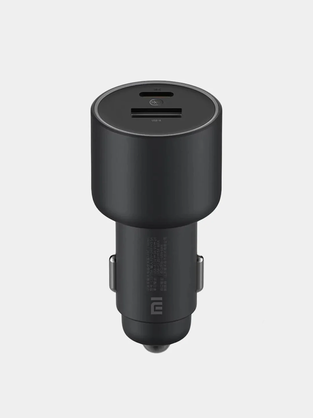 Черный автомобильное зарядное устройство Xiaomi Car Charge 1A1C 100W, CC07ZM