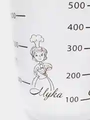 Белый мерный стакан 0,5 л, 1 л