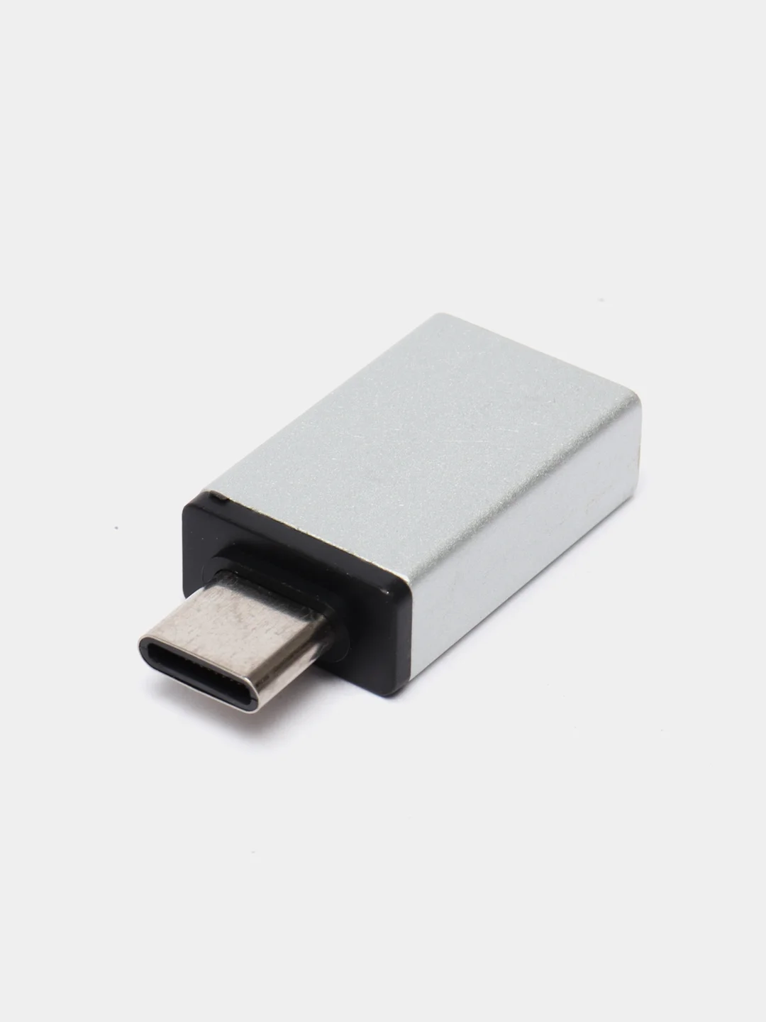 Серебряный otg адаптер USB Type-C - USB 3.0