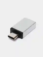 Серебряный otg адаптер USB Type-C - USB 3.0