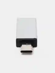 Серебряный otg адаптер USB Type-C - USB 3.0